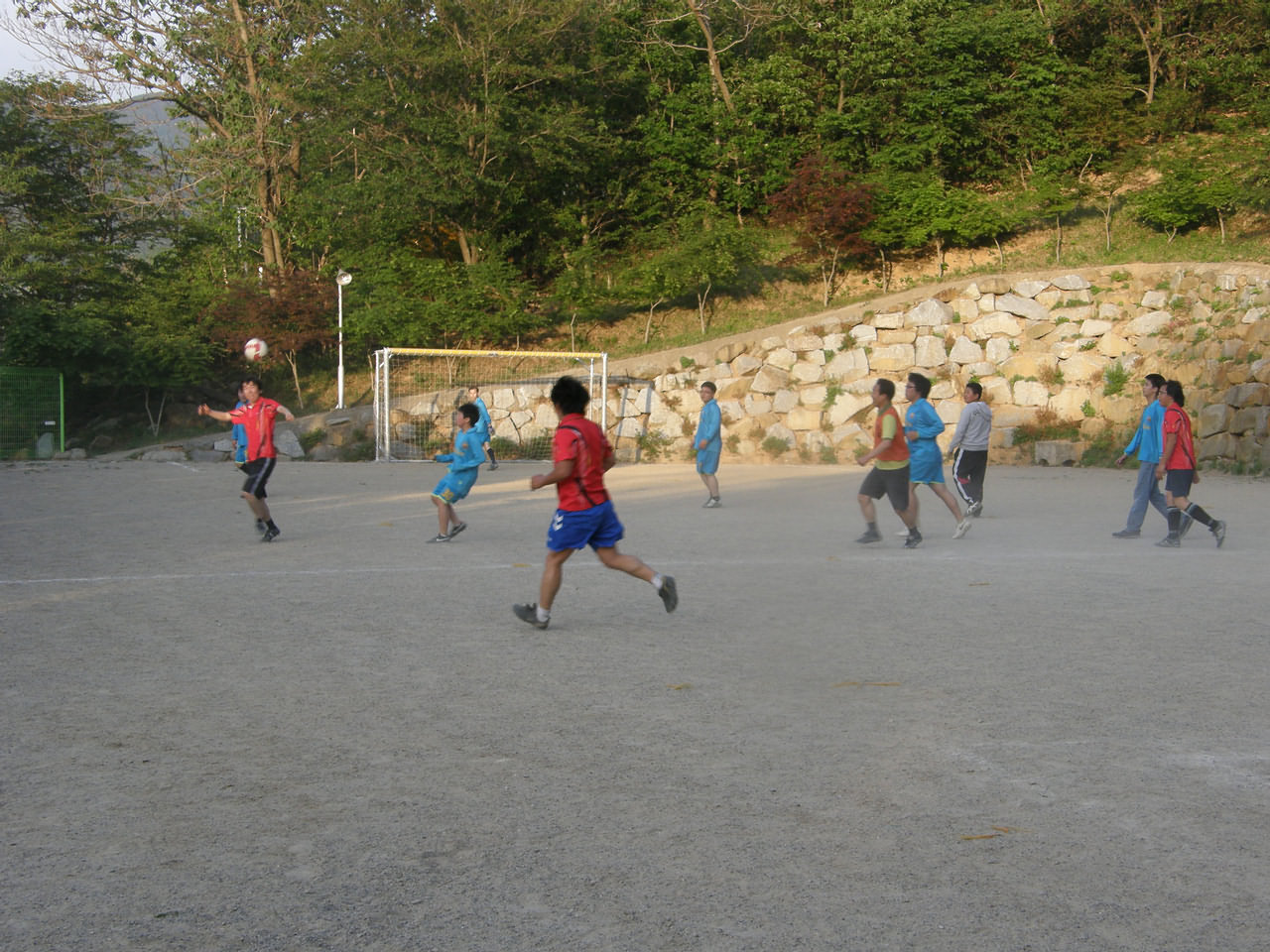 축구 김진곤 청년의 모습